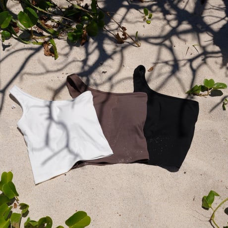 【Jane】Pad in one shoulder tops