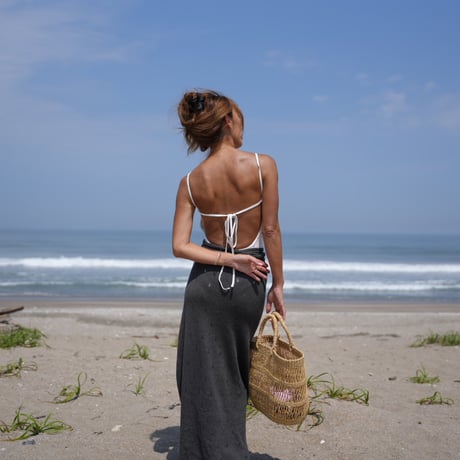 【Fog】Cotton  knit wrap skirt
