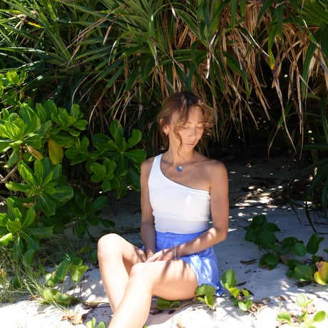 【Jane】Pad in one shoulder tops
