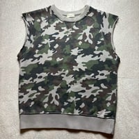 2014ss saint laurent camo sweat tanktop