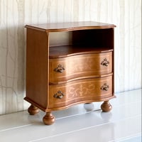 【ユーズド品】TAROCCO VACCARI ナイトチェスト引出し2段 イタリア製