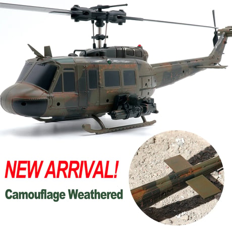 RC ERA C032 UH-1 ヒューイ カモフラージュ汚し塗装Ver RTF（技適付き）