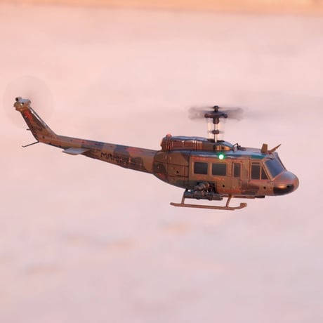 RC ERA C032 UH-1 ヒューイ カモフラージュ汚し塗装Ver RTF（技適付き）