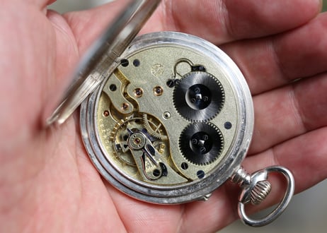 AS-3B  IWC  International Watch Company   Cal.52  シルバー　懐中時計