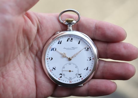 BB-24B  IWC    International Watch Company   Cal.52 シルバー　懐中時計
