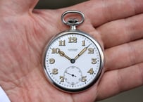 BB-22B  ロンジン　LONGINES　Cal.37.93　ポーセリンダイヤル　懐中時計