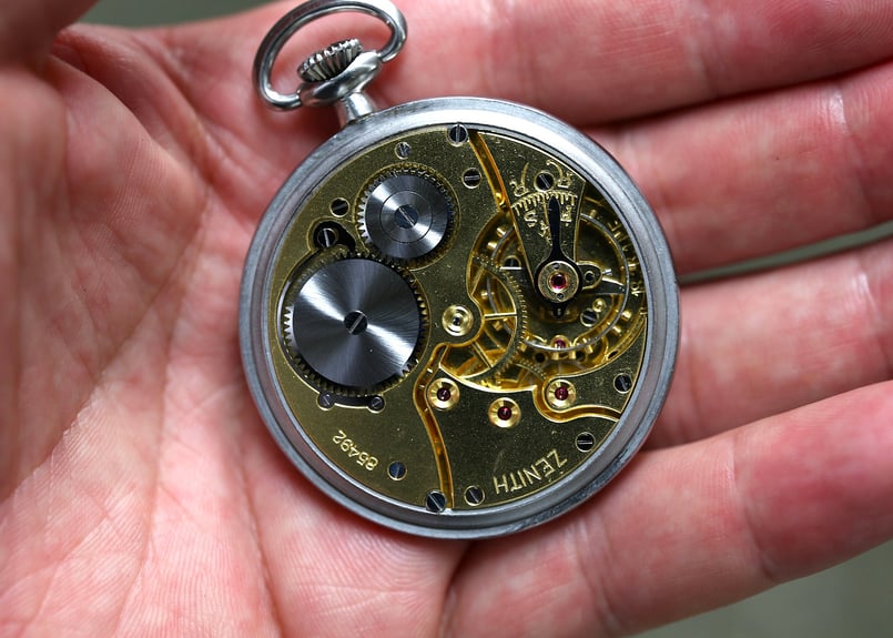 BB-23B ゼニス ZENITH Cal.18.28.1.PE ブラックミラーダイヤル 懐