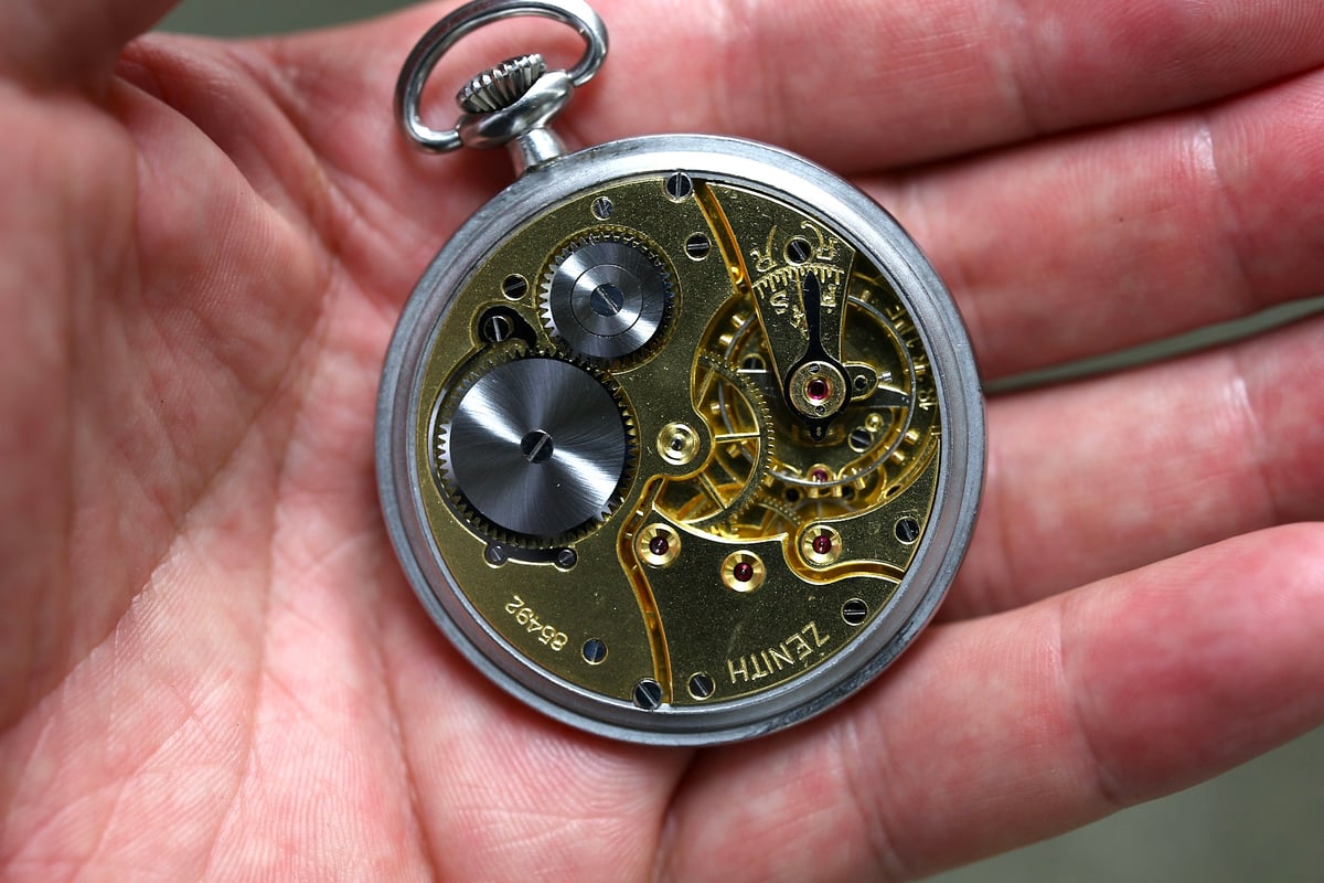 BB-23B ゼニス ZENITH Cal.18.28.1.PE ブラックミラーダイヤル 懐