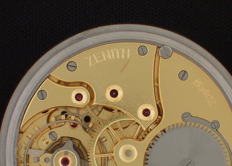 BB-23B  ゼニス　ZENITH　Cal.18.28.1.PE　ブラックミラーダイヤル　懐中時計