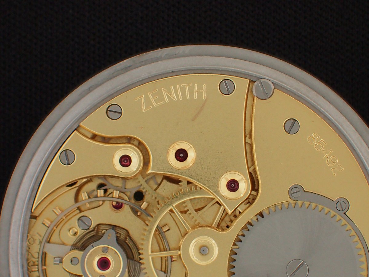 BB-23B ゼニス ZENITH Cal.18.28.1.PE ブラックミラーダイヤル 懐