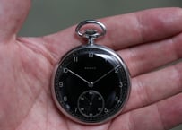 BB-23B  ゼニス　ZENITH　Cal.18.28.1.PE　ブラックミラーダイヤル　懐中時計