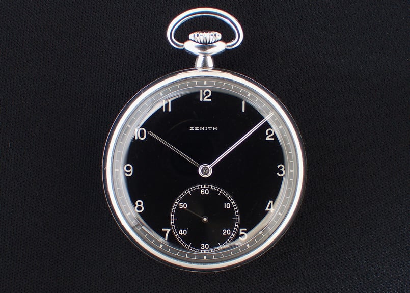 BB-23B ゼニス ZENITH Cal.18.28.1.PE ブラックミラーダイヤル 懐
