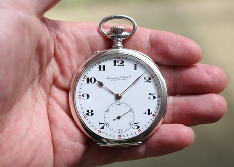 AS-3B  IWC  International Watch Company   Cal.52  シルバー　懐中時計