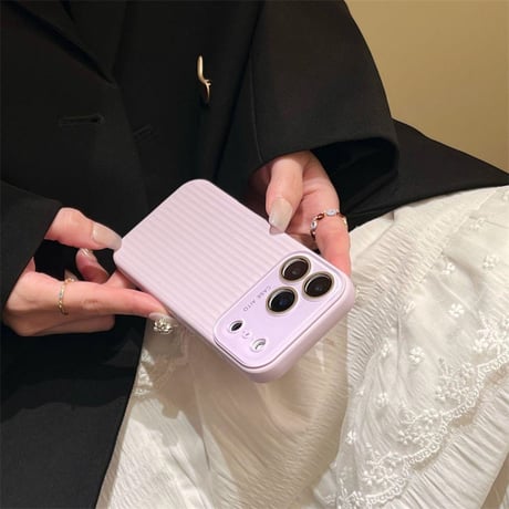 シリコン iphone17/17pro ケース 縦ラインデザイン スマホ ケース カメラ 保護 R500