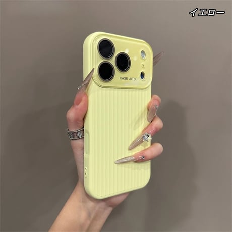 シリコン iphone17/17pro ケース 縦ラインデザイン スマホ ケース カメラ 保護 R500