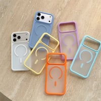 EASONCASE magsafe対応 iphone18pro/17/17pro ケース 半 透明 スマホケース iphone16pro/16promax ケース カラフル R480