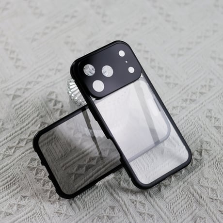 クリア 強化ガラス iphone17/16 ケース 全面 保護 スマホ フル カバー ケース iphone 覗き 見 防止 ケース R289