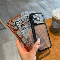 iphone18pro/18promax クリア ケース ダスト プラグ 付き iphone17/16/15 ケース 透明 R517