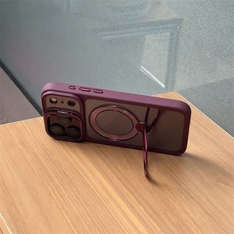 EASONCASE ダブルスタンド付き iphone18pro/17pro ケース magsafe スマホケース クリア iphone17promax ケース R424