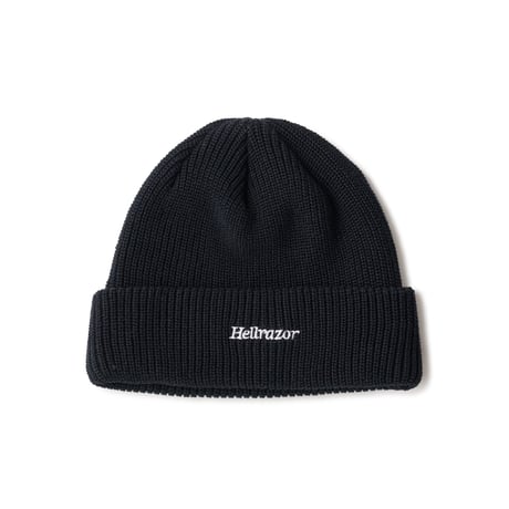 HELLRAZOR SMALL TM LOGO COTTON BEANIE Black