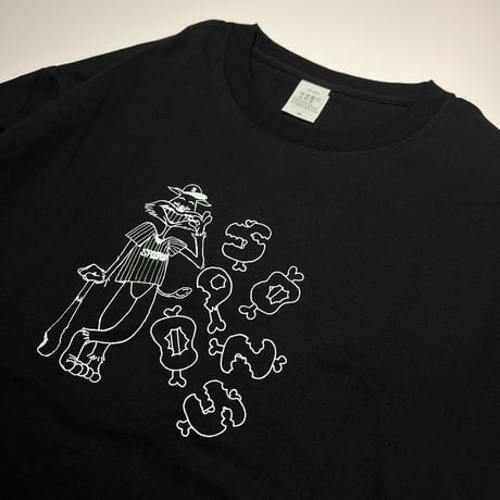 SPOONS HUNGRY CAT TEE Black