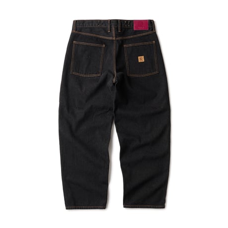 HELLRAZOR BAGGIE DENIM PANTS One Wash Black