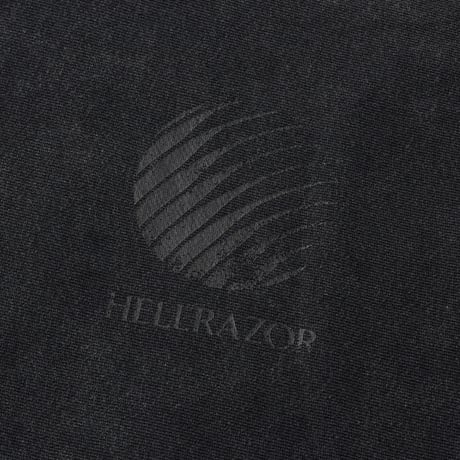 HELLRAZOR LOGO GARMENT DYE HOODIE Black Dye
