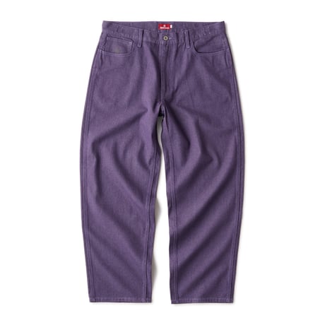 HELLRAZOR BAGGIE COLOR DENIM PANTS Deep Purple