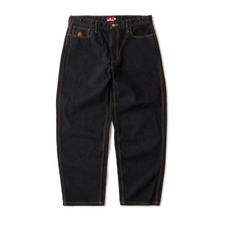 HELLRAZOR BAGGIE DENIM PANTS One Wash Black
