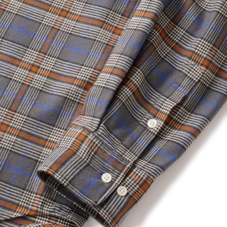 FTC PLAID NEL SHIRT Gray
