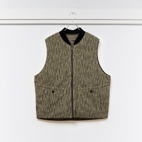 PORTANCE RAIN-CAMO RV PUFF VEST Olv Camo