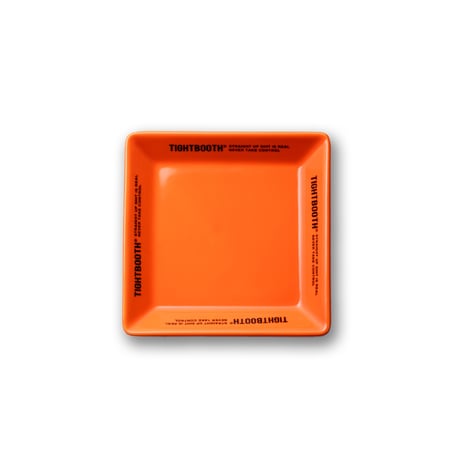 TIGHTBOOTH LOGO SQUARE PLATE Orange