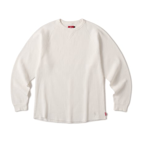 HELLRAZOR WAFFLE LS SHIRT White