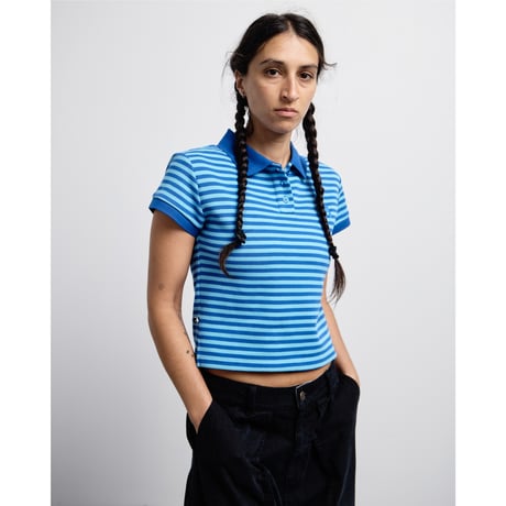 PASS~PORT STRIPED BABY POLO Blue