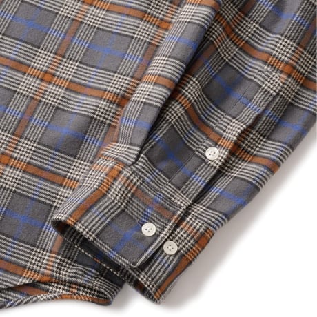 FTC PLAID NEL SHIRT Gray