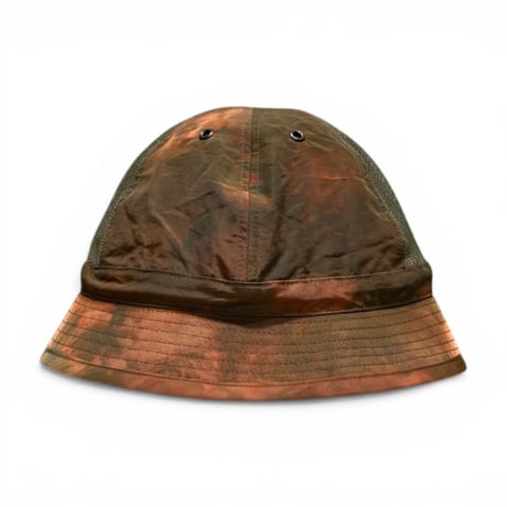 坩堝 HERITAGE TIEDYE 6PANEL HAT Olive Tiedye