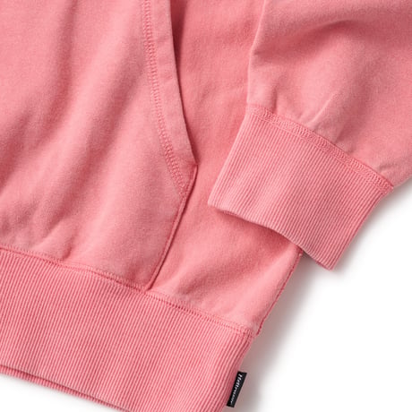HELLRAZOR LOGO GARMENT DYE HOODIE Pink Dye