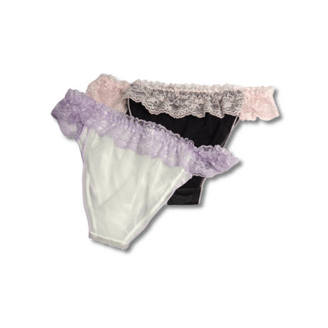 LOLA'S HARDWARE LADIES LOVE 2 PACK PANTIES White/Purple & Black/Pink