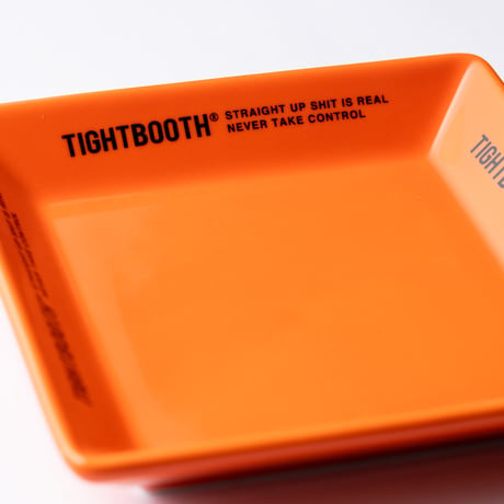 TIGHTBOOTH LOGO SQUARE PLATE Orange