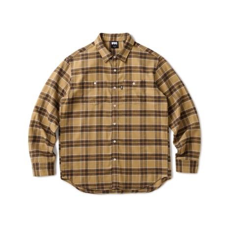 FTC PLAID NEL SHIRT Gold