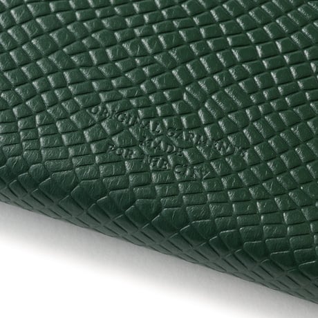 FTC SNAKE LEATHER COMPACT WALLET Green