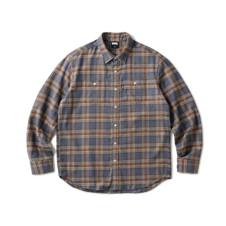 FTC PLAID NEL SHIRT Gray