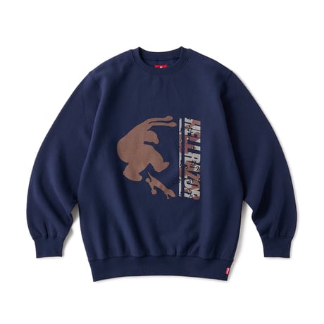 HELLRAZOR STILL SKATE CREWNECK Navy