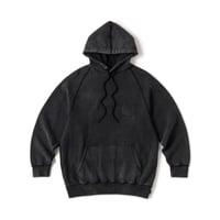 HELLRAZOR LOGO GARMENT DYE HOODIE Black Dye