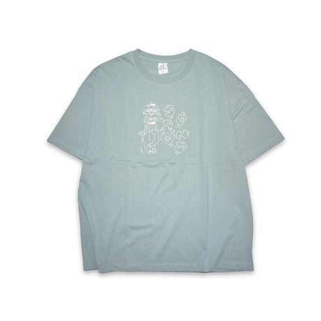 SPOONS HUNGRY CAT TEE Smoky Green