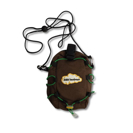 LOLA'S HARDWARE CLOUD LOGO SHOULDER & WAIST BAG Dark Brown