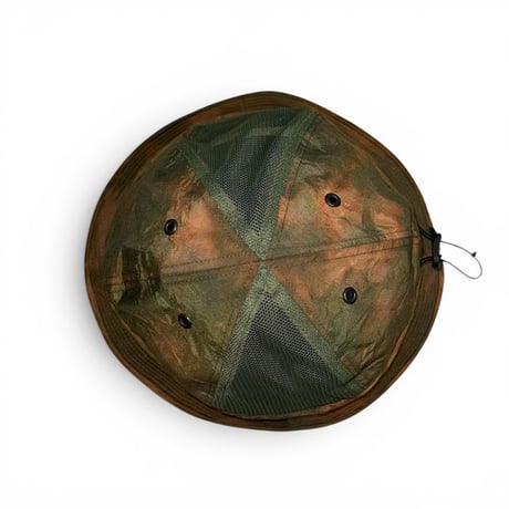 坩堝 HERITAGE TIEDYE 6PANEL HAT Olive Tiedye