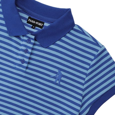 PASS~PORT STRIPED BABY POLO Blue