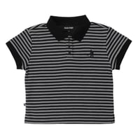 PASS~PORT STRIPED BABY POLO Black