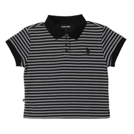 PASS~PORT STRIPED BABY POLO Black